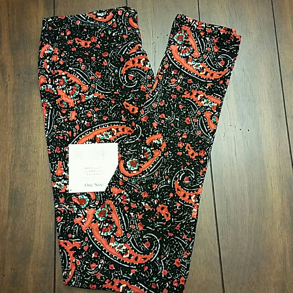 NWT Paisley Lularoe OS leggings